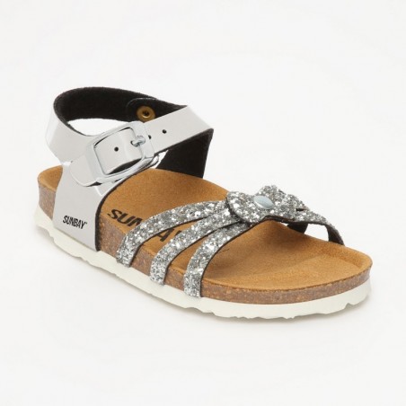 Sandales Madeline Multibrides Argent