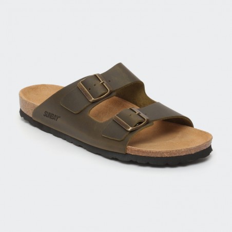 Sandales Trefle 2 Brides Kaki