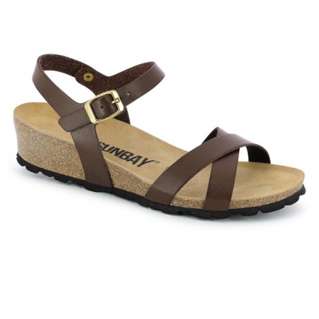 Sandales Lechería Compensées et semi-compensées Marron