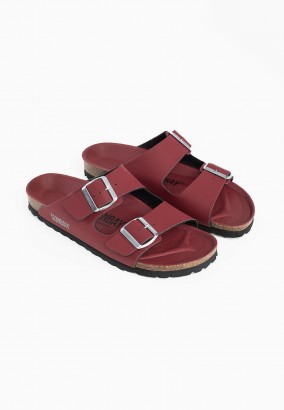 Sandales Trefle 2 Brides Bordeaux