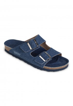 Sandales Trefle 2 Brides Bleu marine