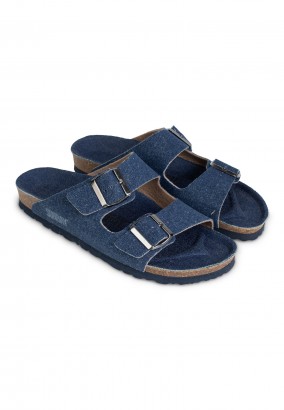 Sandales Trefle 2 Brides Bleu marine