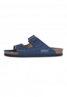 Sandales Trefle 2 Brides Bleu marine