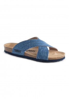 Sandales Mackay 2 Brides Bleu denim