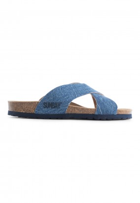 Sandales Mackay 2 Brides Bleu denim