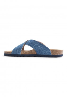 Sandales Mackay 2 Brides Bleu denim
