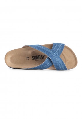 Sandales Mackay 2 Brides Bleu denim