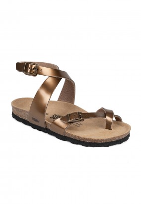 Sandales Sabaneta à entre-doigts Cuivre