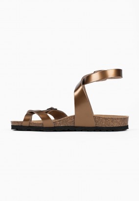 Sandales Sabaneta à entre-doigts Cuivre