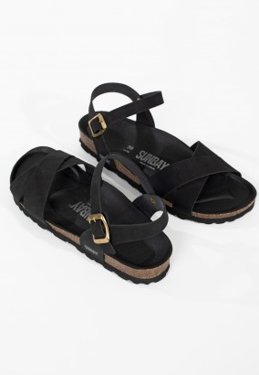 Sandales Albany Multibrides Noir
