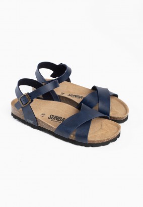 Sandales Albany Multibrides Bleu marine