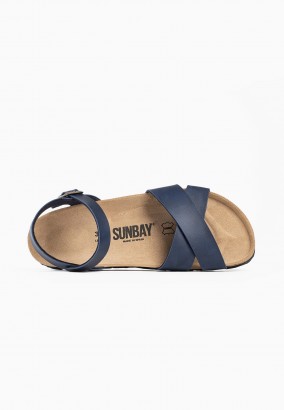 Sandales Albany Multibrides Bleu marine