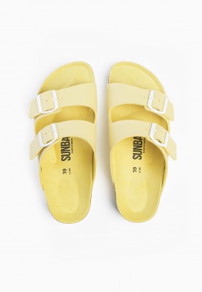 Sandales Trefle 2 Brides Citron