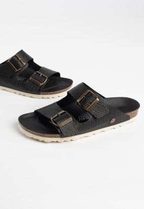 Sandales Trefle 2 Brides Noir