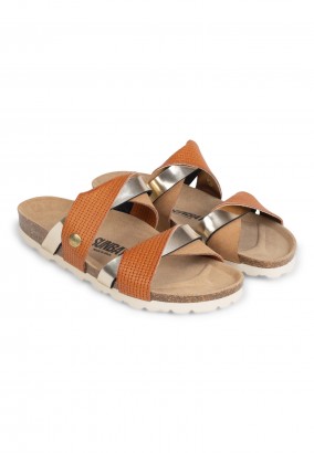 Sandales Ouessan 2 Brides Tan et marron