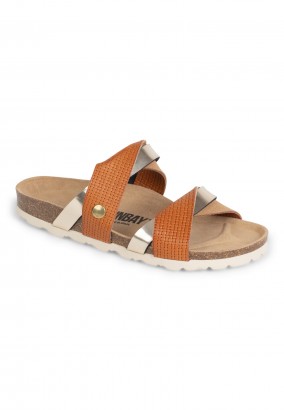 Sandales Ouessan 2 Brides Tan et marron