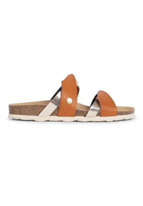 Sandales Ouessan 2 Brides Tan et marron