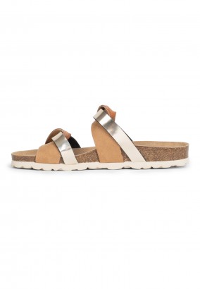 Sandales Ouessan 2 Brides Tan et marron