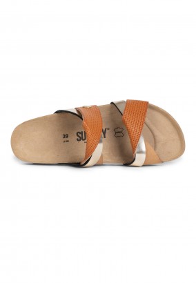Sandales Ouessan 2 Brides Tan et marron