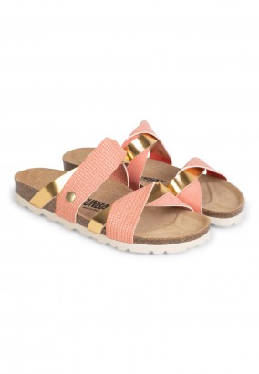 Sandales Ouessan 2 Brides Rose et Or