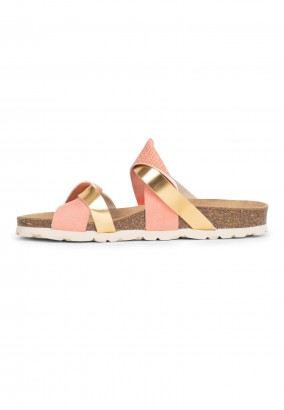 Sandales Ouessan 2 Brides Rose et Or