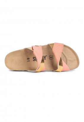 Sandales Ouessan 2 Brides Rose et Or