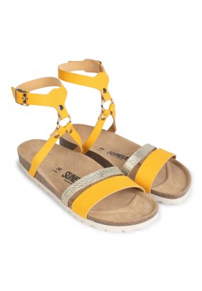 Sandales Cannet Multibrides Jaune