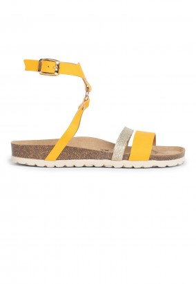 Sandales Cannet Multibrides Jaune