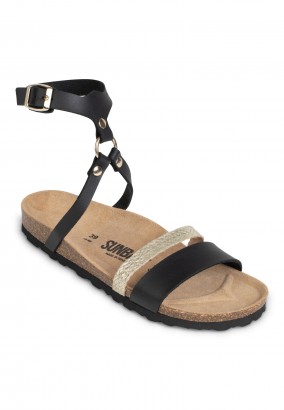 Sandales Cannet Multibrides Noir