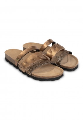 Sandales Coralie Multibrides Bronze