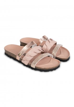 Sandales Coralie Multibrides Rose gold