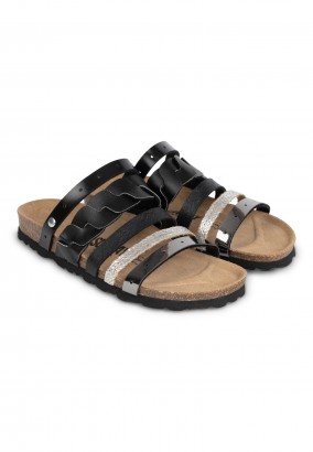 Sandales Cristina Multibrides Noir