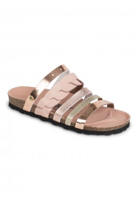 Sandales Cristina Multibrides Rose clair