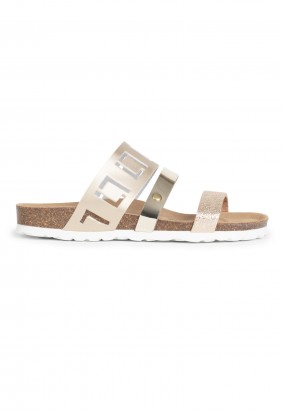 Sandales Galoise Multibrides Or clair