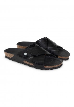 Sandales Indian 2 Brides Noir