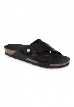 Sandales Indian 2 Brides Noir