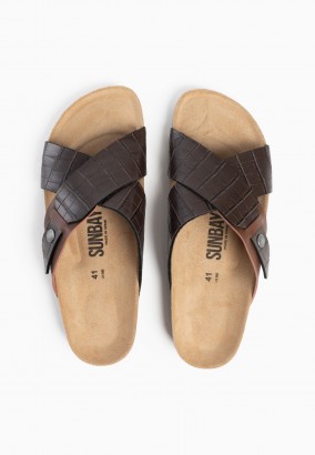 Sandales Indian 2 Brides Marron