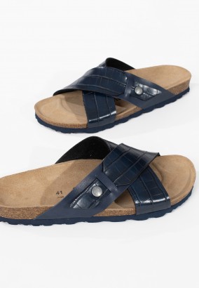 Sandales Indian 2 Brides Bleu marine