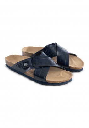 Sandales Indian 2 Brides Bleu marine