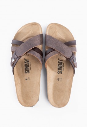 Sandales Gratien 2 Brides Marron