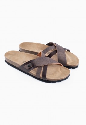 Sandales Gratien 2 Brides Marron