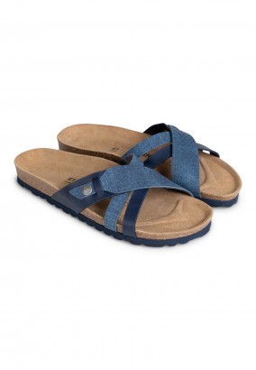 Sandales Gratien 2 Brides Bleu marine