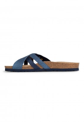 Sandales Gratien 2 Brides Bleu marine