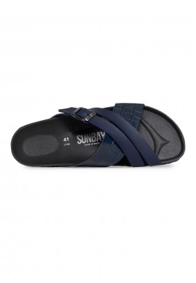 Sandales Gilles 2 Brides Bleu marine