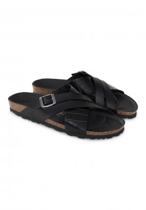 Sandales Gilles 2 Brides Noir