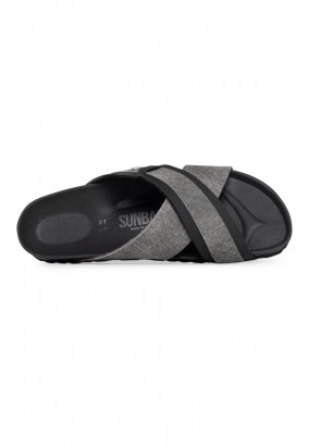 Sandales Giovani 2 Brides Gris et noir
