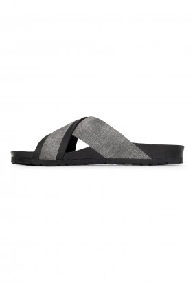 Sandales Giovani 2 Brides Gris et noir