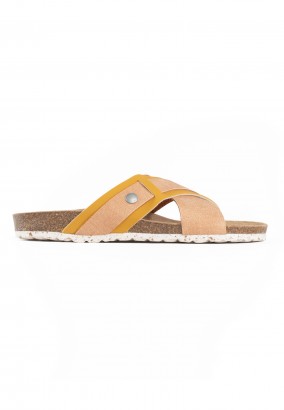 Sandales Giovani 2 Brides Beige et camel