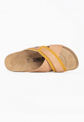 Sandales Giovani 2 Brides Beige et camel