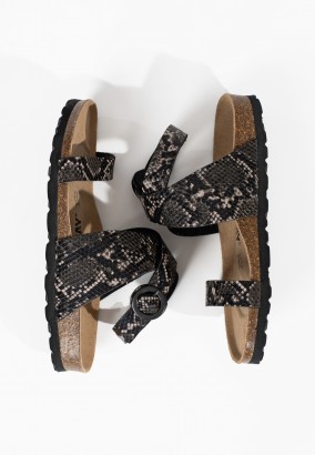 Sandales Dawa Multibrides Noir